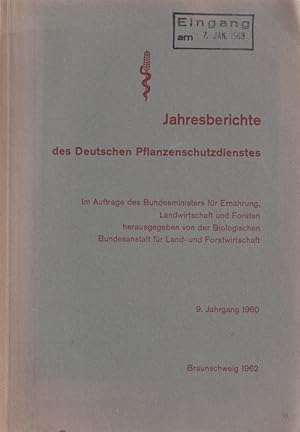 9.Jahrgang 1960 des Deutschen Pflanzenschutzdienstes