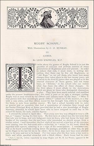 Seller image for Rugby School; Games. An original article from the English Illustrated Magazine, 1892. for sale by Cosmo Books