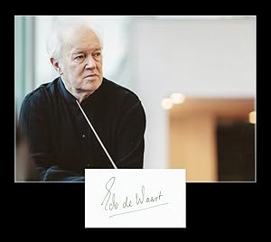 Seller image for Edo de Waart - Carte signe + Photo - 90s for sale by PhP Autographs