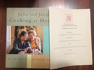 Imagen del vendedor de Julia and Jacques Cooking at Home a la venta por The Groaning Board