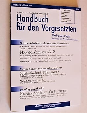 Handbuch für den Vorgesetzten. Motivations-Check. Special für Ihre Mitarbeitermotivation. (mit CD...
