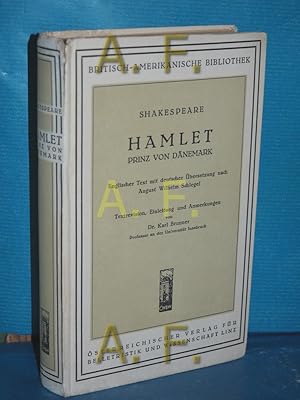 Seller image for Hamlet, Prinz von Dnemark (britisch-Amerikanische Bibliothek 1. Abtheilung: Englisch-deutsche Studienausgaben, Band 1) for sale by Antiquarische Fundgrube e.U.