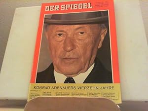 Der Spiegel, 9. Oktober 1963, Nr. 41, 17. Jahrgang. Konrad Adenauers vierzehn Jahre.