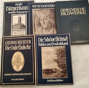 Die Blauen Bücher, Konvolut von 5 Bände [5 Bücher]. Bildbände zu Kunst und Kultur