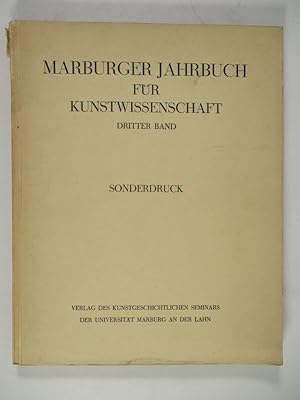 Bild des Verkufers fr Die lbisch-baltische Skulptur im Anfang des 16.Jahrhunderts. Inaugural-Dissertation zur Erlangung der Doktorwrde. (= Marburger Jahrbuch fr Kunstwissenschaft. Dritter Band. Sonderdruck). zum Verkauf von Antiquariat Bookfarm