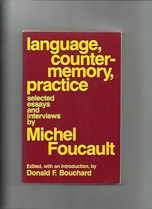 Imagen del vendedor de Language, Counter-Memory, Practice; Selected Essays and Interviews a la venta por Roger Lucas Booksellers