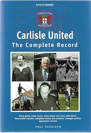 Bild des Verkufers fr Carlisle United: The Complete Record zum Verkauf von Daisyroots Books