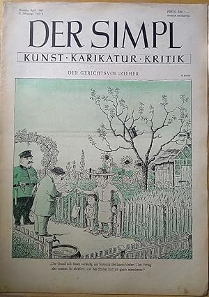 Zeitschrift: DER SIMPL Kunst, Karikatur, Kritik. 2. Jahrgang Heft 6 April 1947