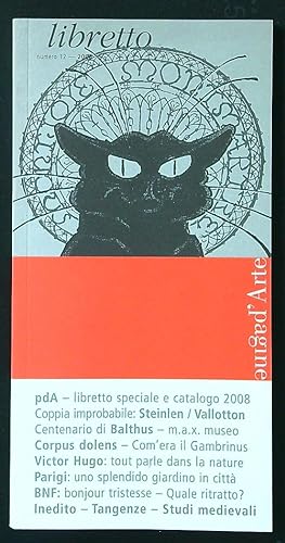 Bild des Verkufers fr Pagine d'Arte Libretto n. 12/2008 zum Verkauf von Librodifaccia