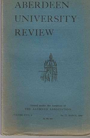 Aberdeen University Review, Volume XXVI, 2, March 1939.
