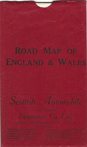 Scottish Automobile and General Insurance Co. Ltd Road Map of England & Wales Scale -1:1,000,000