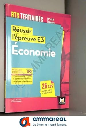 Image du vendeur pour Russir l'preuve E3 - ECONOMIE - BTS 1re et 2e annes mis en vente par Ammareal