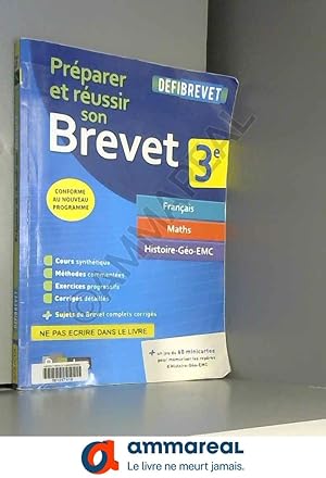 Bild des Verkufers fr Prparer et russir son Brevet - Nouveau programme 2016 zum Verkauf von Ammareal