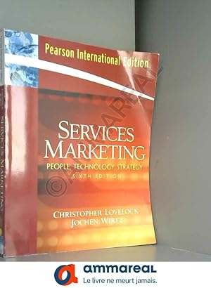 Imagen del vendedor de Services Marketing: International Edition a la venta por Ammareal