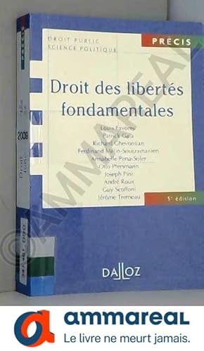 Image du vendeur pour Droit des liberts fondamentales mis en vente par Ammareal