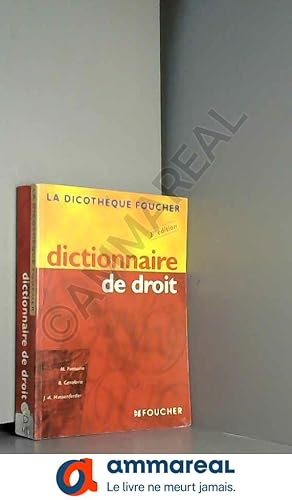 Imagen del vendedor de Dictionnaire de droit, 2e dition a la venta por Ammareal