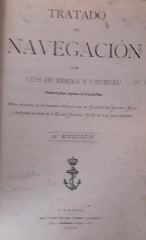 Imagen del vendedor de TRATADO DE NAVEGACIN a la venta por LIBRERIA ANTICUARIO BELLVER MADRID