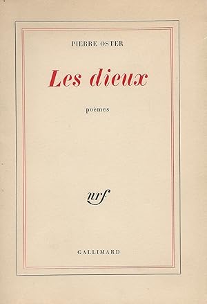 Bild des Verkufers fr Les dieux. Pomes 1963-1968. zum Verkauf von Librairie Les Autodidactes - Aichelbaum