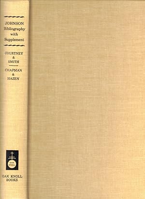 Bild des Verkufers fr A Bibliography of Samuel Johnson with Johnsonian Bibliography: A Supplement to Courtney zum Verkauf von Kenneth Mallory Bookseller ABAA