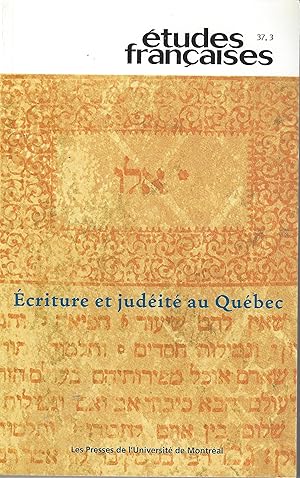 Seller image for criture et judit au Qubec for sale by abibliodocs