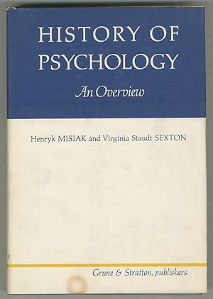 Imagen del vendedor de History of Psychology: An Overview a la venta por Between the Covers-Rare Books, Inc. ABAA