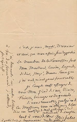 Jules MICHELET Alexandre Du Sommerard distraction sérieuse scientifique 2 lettres