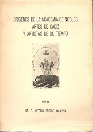 Imagen del vendedor de ORIGENES DE LA ACADEMIA DE NOBLES ARTES DE CADIZ Y ARTISTAS DE SU TIEMPO. CONFERENCIA DE CLAUSURA DEL CURSO 1972-73 DEL ATENEO DE CADIZ, PRONUNCIADA EL VIERNES 1 DE JUNIO DE 1973. a la venta por Librera Javier Fernndez