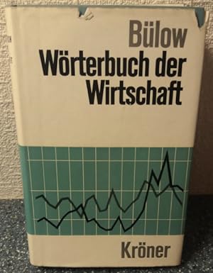 Bild des Verkufers fr Wrterbuch der Wirtschaft.' zum Verkauf von buch-radel