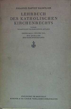 Bild des Verkufers fr Lehrbuch des katholischen Kirchenrechts zum Verkauf von books4less (Versandantiquariat Petra Gros GmbH & Co. KG)