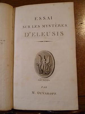 Seller image for Essai sur les Mystres d'Eleusis. Troisime dition revue, corrige et augmente. for sale by Librairie L'Abac / Gimmic SRL