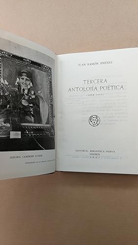 Imagen del vendedor de Tercera Antoloja Potica (1898-1953). a la venta por LIBRERIA ANTICUARIA LUCES DE BOHEMIA