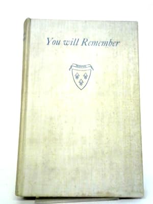 Seller image for You Will Remember for sale by World of Rare Books