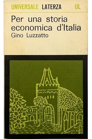 Bild des Verkufers fr Per una storia economica d'Italia zum Verkauf von Libreria Tara