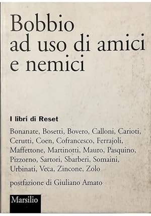 Bild des Verkufers fr Bobbio ad uso di amici e nemici zum Verkauf von Libreria Tara