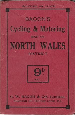 Bacon's Cycling & Motoring Map of North Wales District