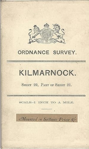 Ordnance Survey Map of Kilmarnock - Sheet 22, Part of Sheet 21. Scale- 1 Inch to 1 Mile, Mounted ...