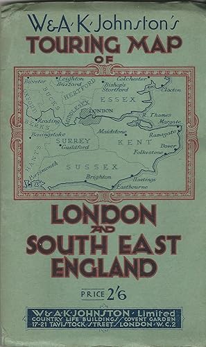 W. & A .K. Johnston's Touring Map of London and South East England, Scale- 3 Miles to an Inch.