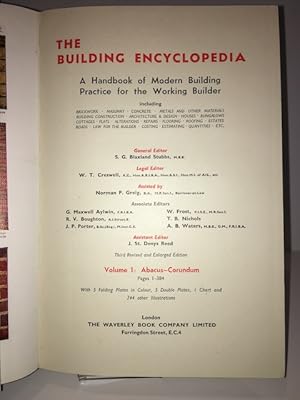 The Building Encyclopedia: A Handbook Of Modern Building Practice For The Working Builder (4 Volu...