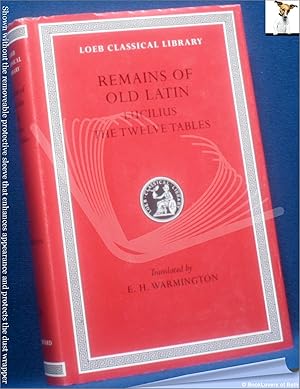 Bild des Verkufers fr Remains of Old Latin: Lucilius: The Twelve Tables zum Verkauf von BookLovers of Bath