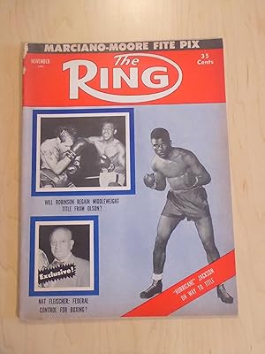 The Ring, World's Official Boxing and Wrestling Magazine November 1955 - Hurricane Jackson, Sugar...