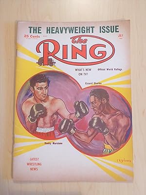 The Ring, World's Official Boxing and Wrestling Magazine July 1954 - Rocky Marciano v. Ezzard Cha...