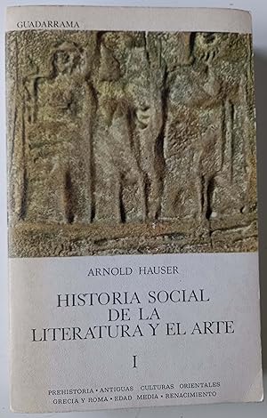 Imagen del vendedor de Historia social de la literatura y el arte I a la venta por Librera Salvalibros Express