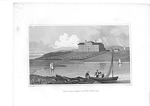 DEAF AND DUMB ASYLUM NEWPORT,antique historical print