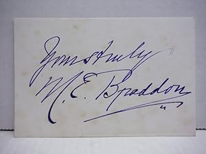 Seller image for MARY ELIZABETHMAXWELL (MISS BRADDON) AUTOGRAPH for sale by Imperial Books and Collectibles