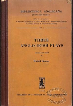 Imagen del vendedor de Three Anglo-Irish plays a la venta por WeBuyBooks