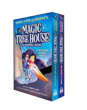 Image du vendeur pour Magic Tree House The Graphic Novel 1-2 : Dinosaurs Before Dark / the Knight at Dawn mis en vente par GreatBookPrices