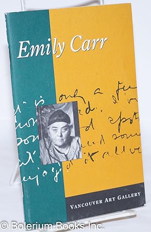 Seller image for Emily Carr for sale by Bolerium Books Inc.