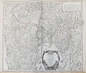 Seller image for Partie Meridionale du Gouvernement gen.l de Bourgogne ou se trouvent les Bailliages d'Autun,et de Challon, le Maconois; La Bresse et le Bugey divises en leurs Mandemens. Gouvernement General du Lyonois divise en Lyonois, Forez et Beaujolois" - Bourgogne Burgundy Bourg Chatillon Semur Feurs Rossillon Gourdans Seissel Autun Burgund Chalon-sur-Sane Beaujolais Frankreich France carte gravure for sale by Antiquariat Steffen Vlkel GmbH