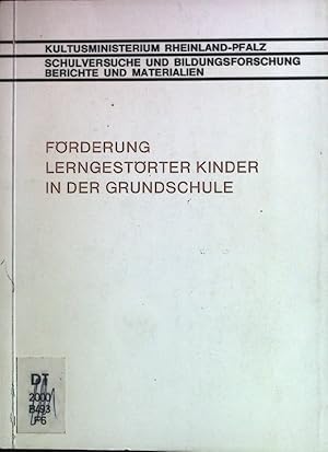 Seller image for Frderung lerngestrter Kinder in der Grundschule: Zwischenbericht. Schulversuche und Bildungsforschung ; 31 for sale by books4less (Versandantiquariat Petra Gros GmbH & Co. KG)