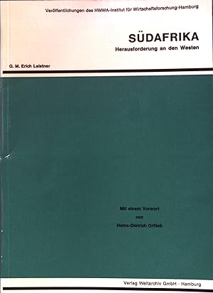 Bild des Verkufers fr Sdafrika : Herausforderung an den Westen. Verffentlichungen des HWWA-Institut fr Wirtschaftsforschung Hamburg zum Verkauf von books4less (Versandantiquariat Petra Gros GmbH & Co. KG)